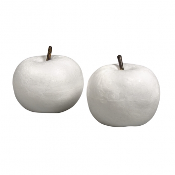 33489000 - 4006166281389 - Rayher - Pommes en polystyrène avec tige, 7x7x6cm+8x8x7cm, 2 pces - 7