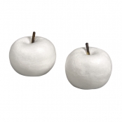 Pommes en polystyrène 2 pièces