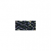 Rocailles, 2 mm ø, avec garniture argent, lilas foncé, boîte 17 g
