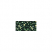 Rocailles, 2 mm ø, avec garniture argent, vert, boîte 17 g