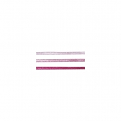 Rubans en satin Rose 3mm 3 Rouleaux de 6m