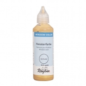 Peinture sur fenêtre Contours Doré