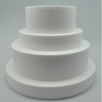  - 3700982205383 - Rayher - Pièce montée polystyrène Ø 30 à 15 cm Haut 22cm 4 p