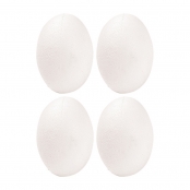 Oeuf en polystyrène 4 x 6 cm Lot de 4 pièces
