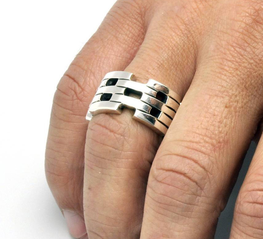 Bague large taille 62 D OZ pour homme r f rence R0045 62