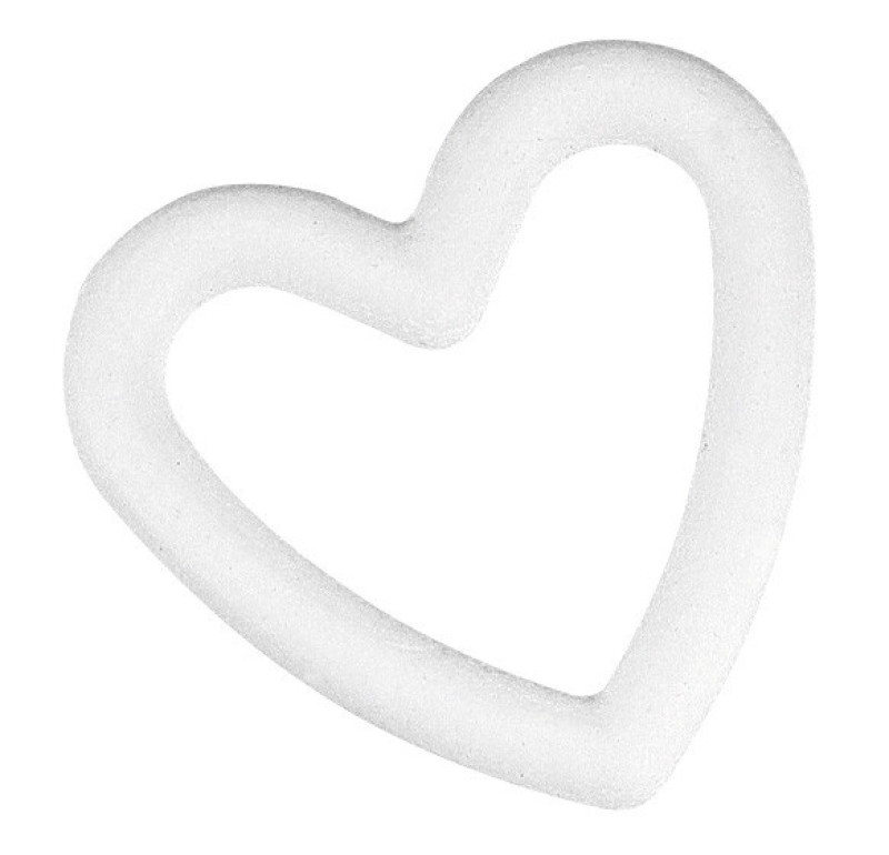 Forme de coeur en polystyrène 10 cm
